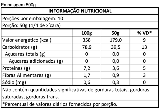 Arroz Agulhinha Branco Orgânico 500g Vero Nuttri