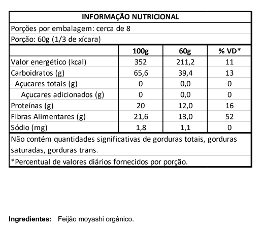 Feijão Moyashi Orgânico 500g Vero Nuttri