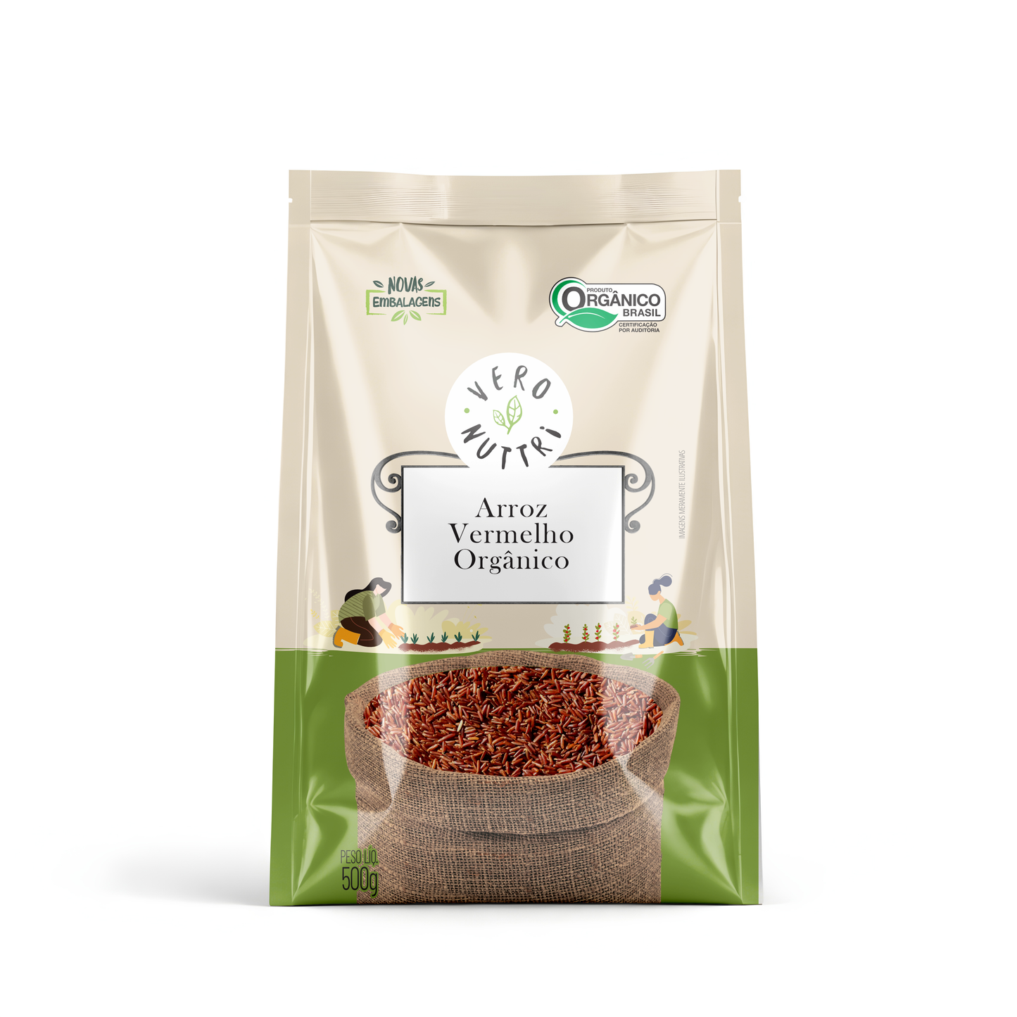 Arroz Vermelho Orgânico 500g Vero Nuttri