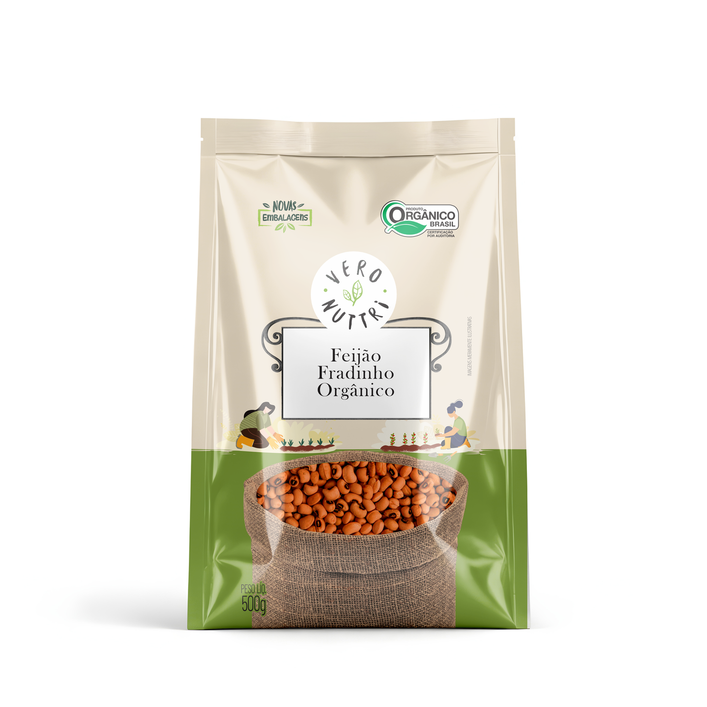 Feijão Fradinho Orgânico 500g Vero Nuttri