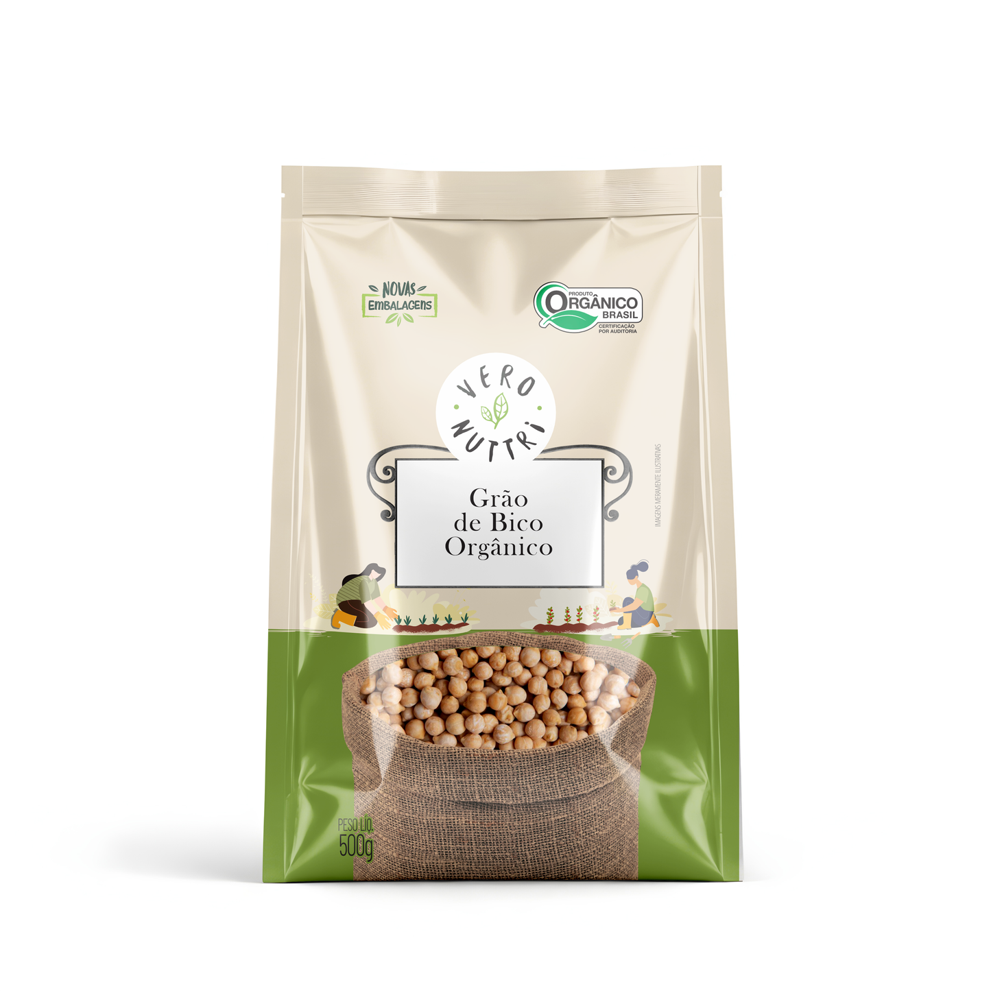 Grão de Bico Orgânico 500g Vero Nuttri