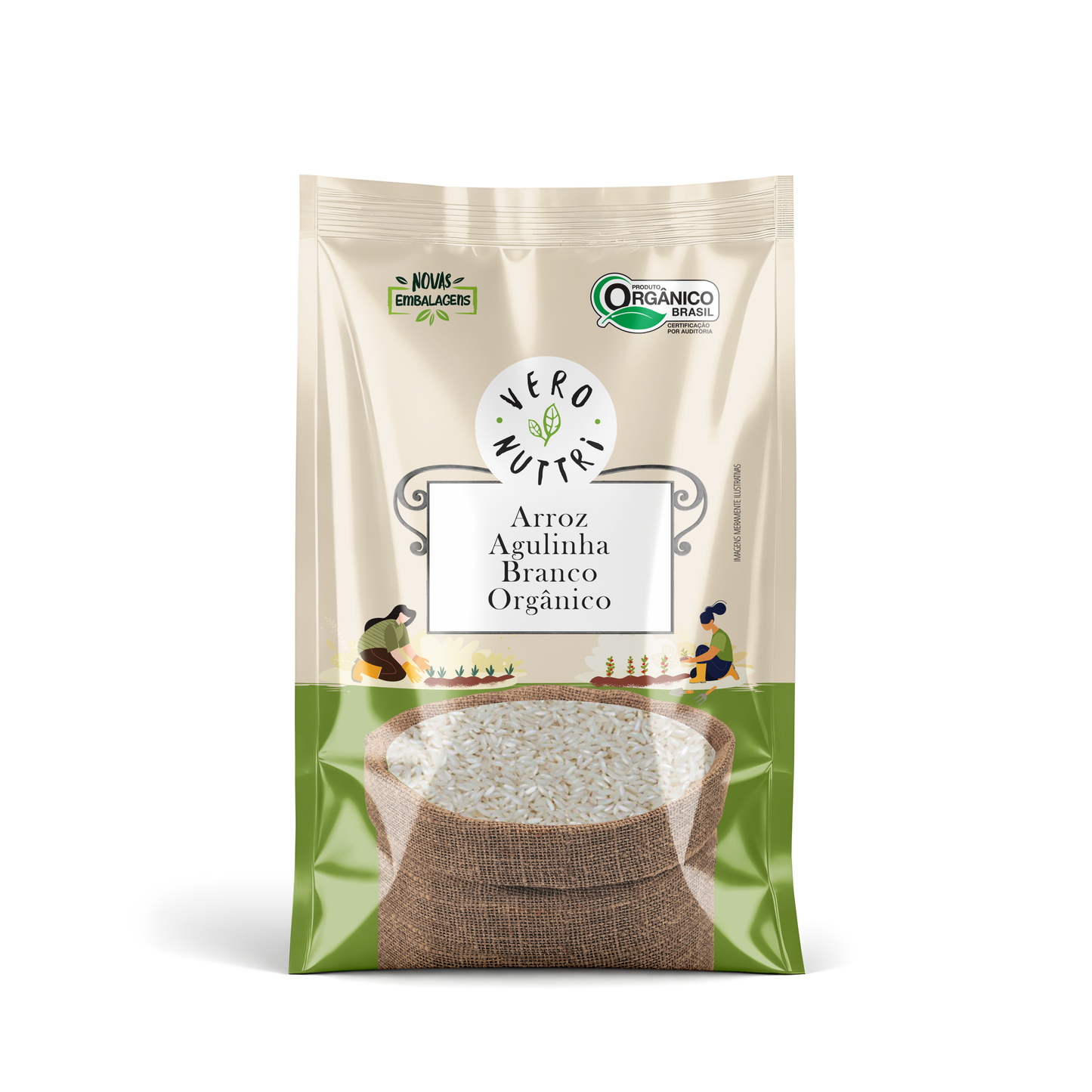 Arroz Agulhinha Branco Orgânico 500g Vero Nuttri