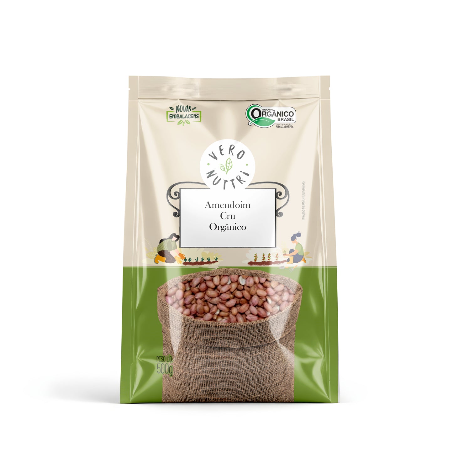Amendoim Cru Orgânico 300g Vero Nuttri