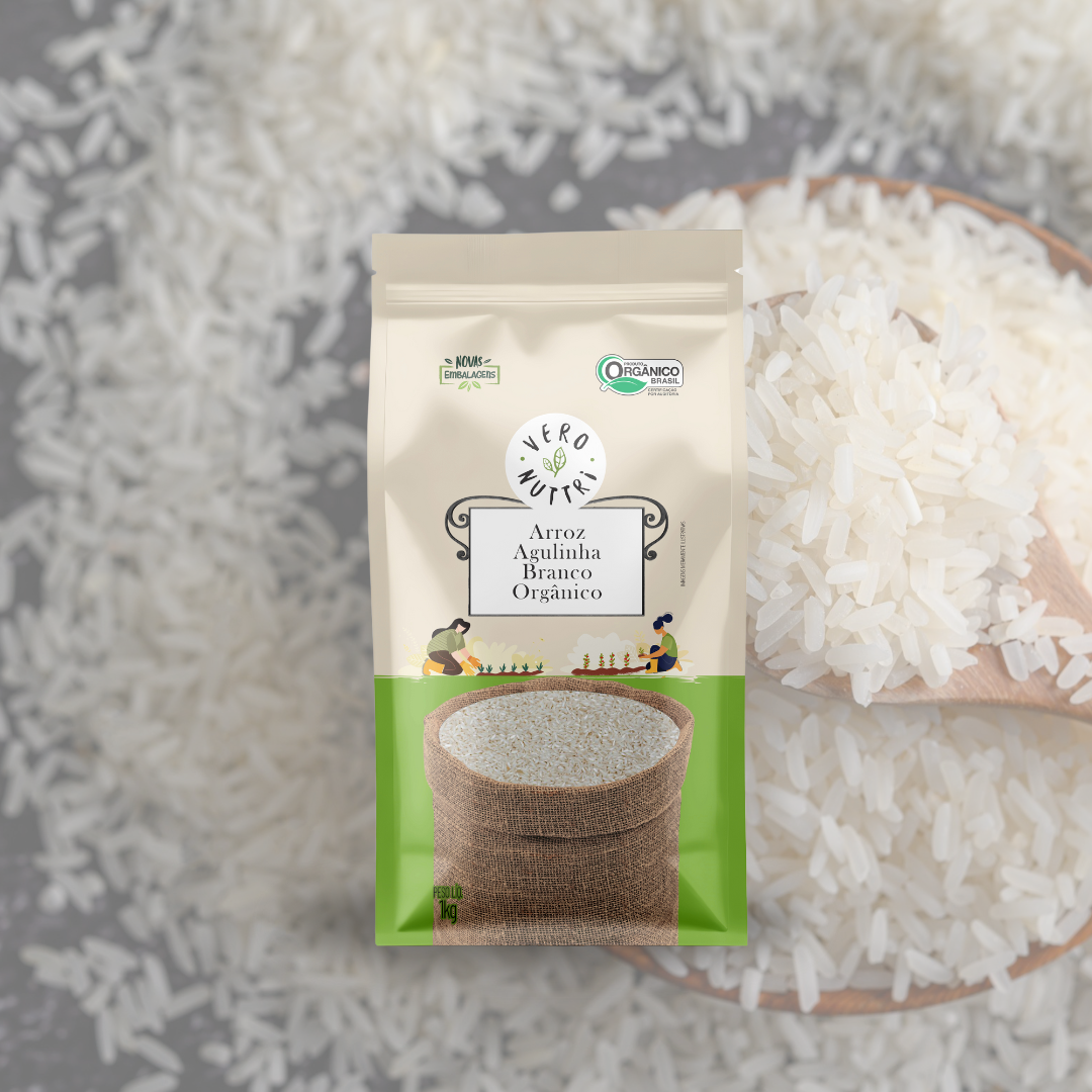 Arroz Agulhinha Branco Orgânico 1kg Vero Nuttri