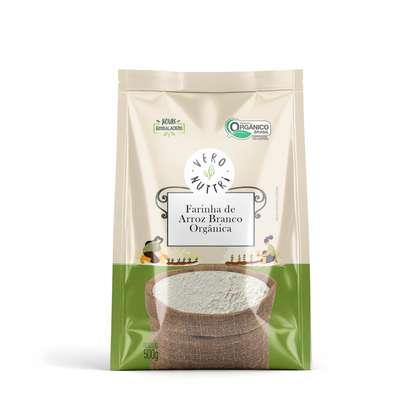 Farinha de Arroz Branco Orgânica 500g Vero Nuttri