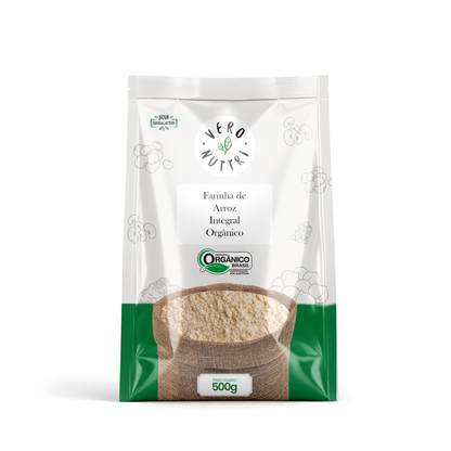 Farinha de Arroz Integral Orgânica 500g Vero Nuttri