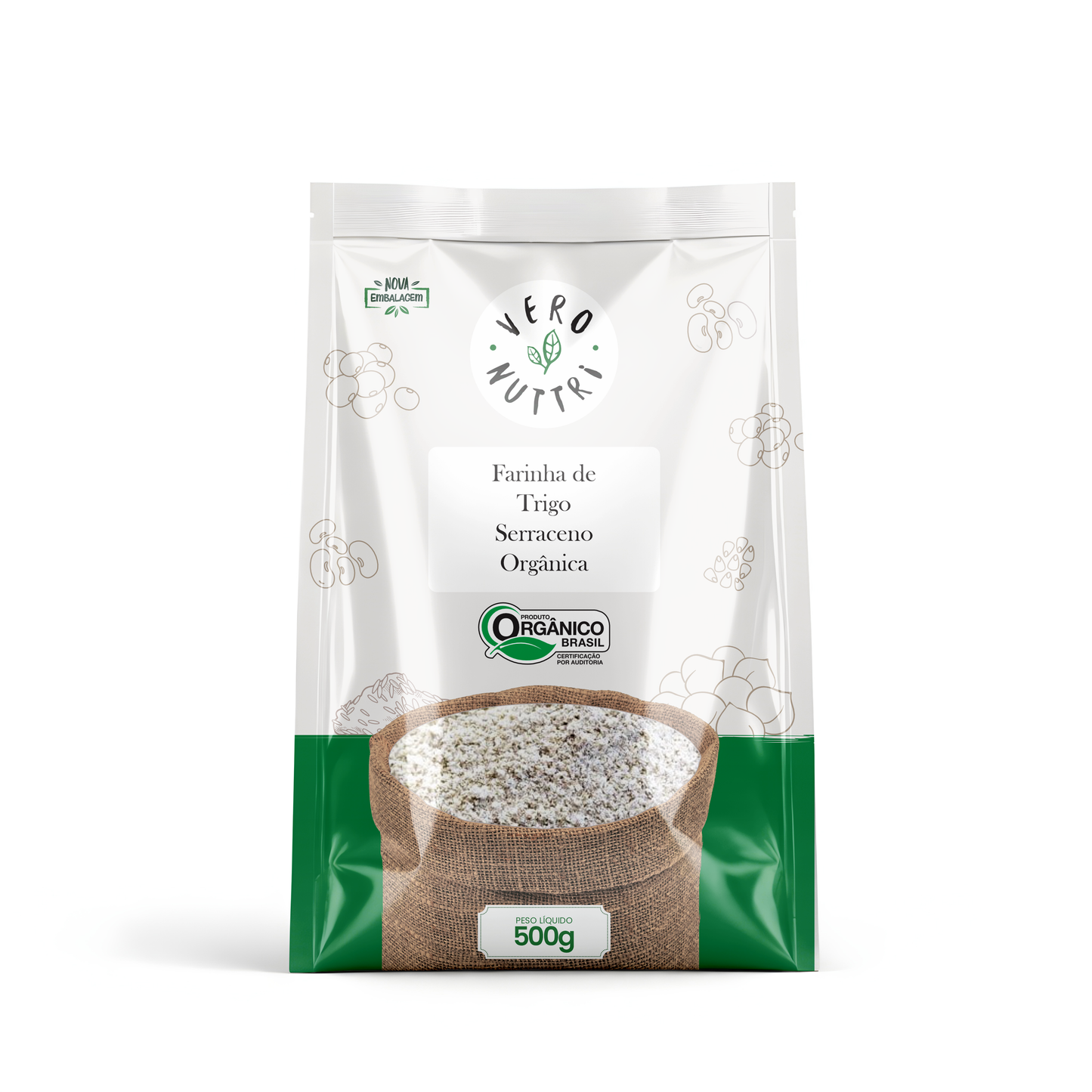 Farinha de Trigo Sarraceno Orgânica 500g Vero Nuttri