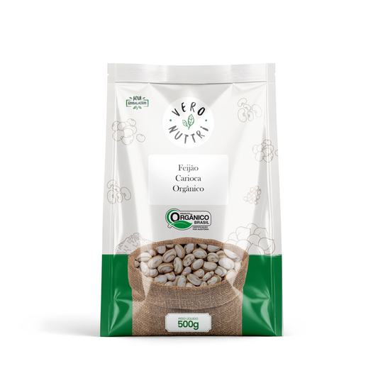 Feijão Carioca Orgânico 500g  Vero Nuttri