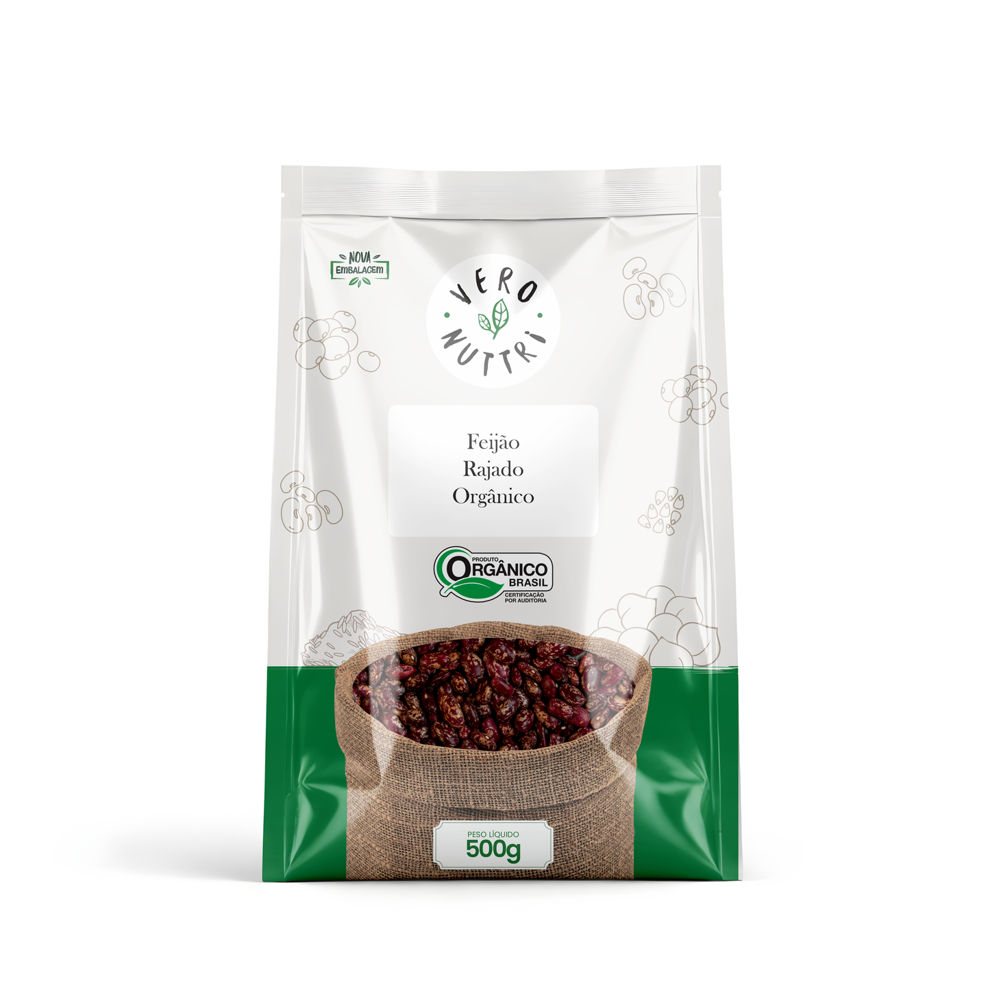 Feijão Rajado Orgânico 500g Vero Nuttri