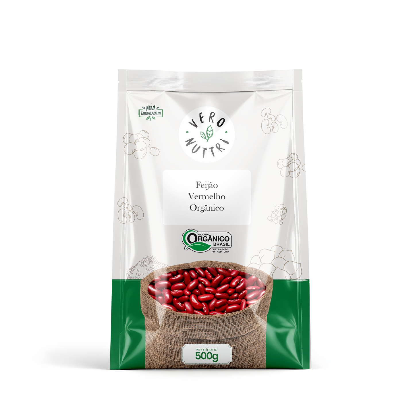 Feijão Vermelho Orgânico 500g  Vero Nuttri
