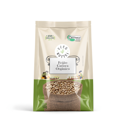 Feijão Carioca Orgânico 500g  Vero Nuttri