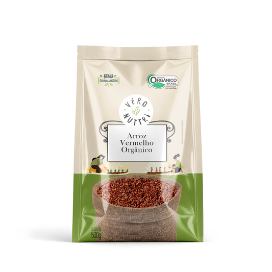 Arroz Vermelho Orgânico 500g Vero Nuttri