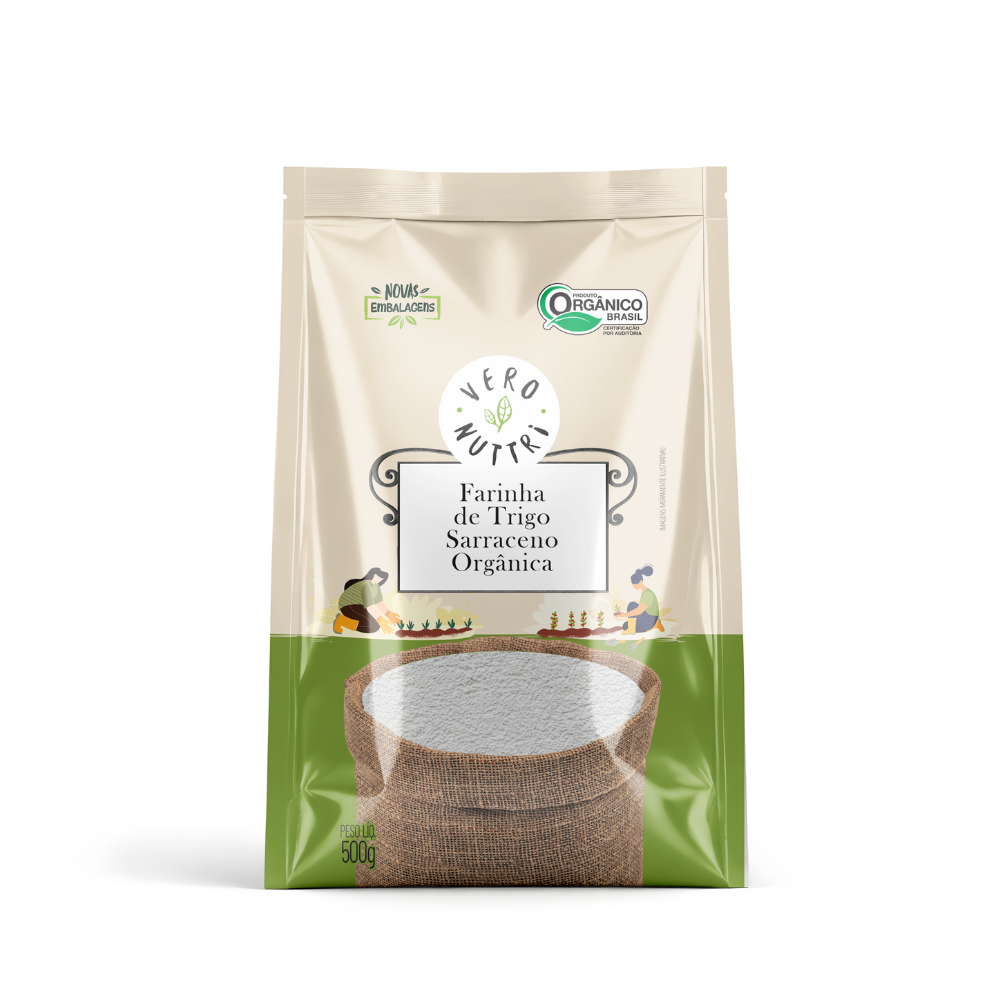 Farinha de Trigo Sarraceno Orgânica 500g Vero Nuttri