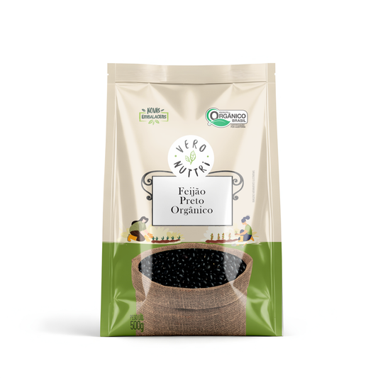 Feijão Preto Orgânico 500g  Vero Nuttri