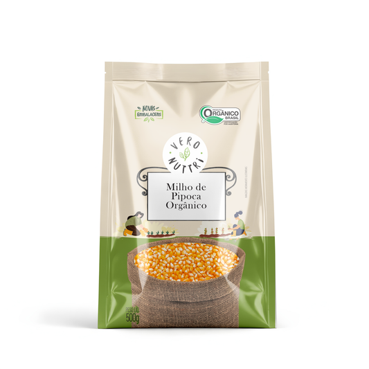 Milho de Pipoca Orgânico 500g Vero Nuttri