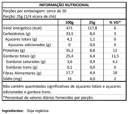 Soja em grãos Orgânica 500g Vero Nuttri