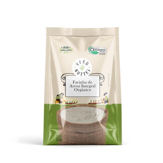 Farinha de Arroz Integral Orgânica 500g Vero Nuttri