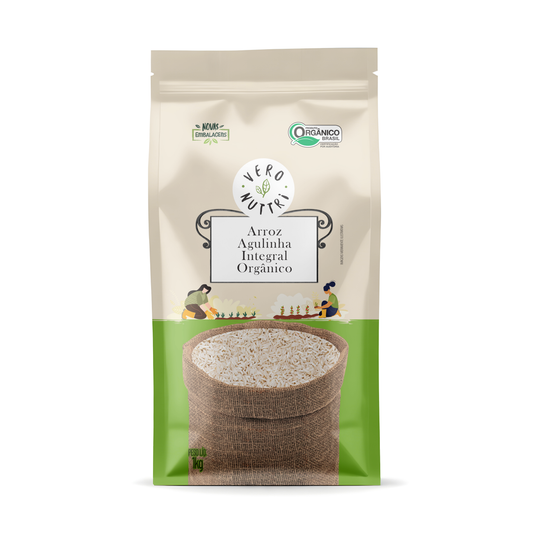 Arroz Agulhinha Integral Orgânico 1kg Vero Nuttri