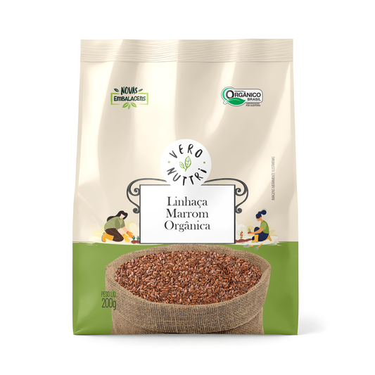 Linhaça Marrom Orgânica 200g Vero Nuttri