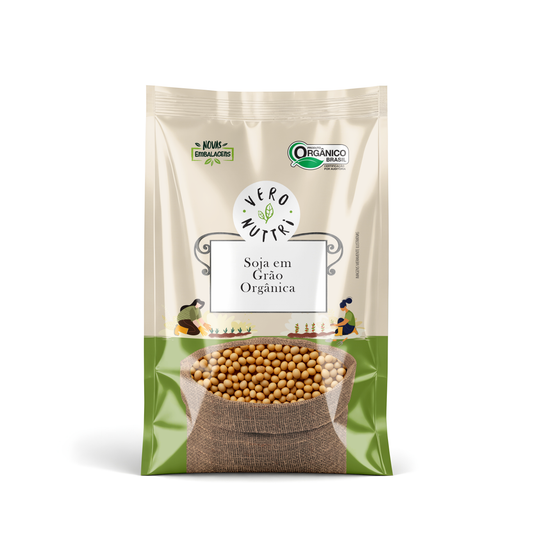 Soja em grãos Orgânica 500g Vero Nuttri