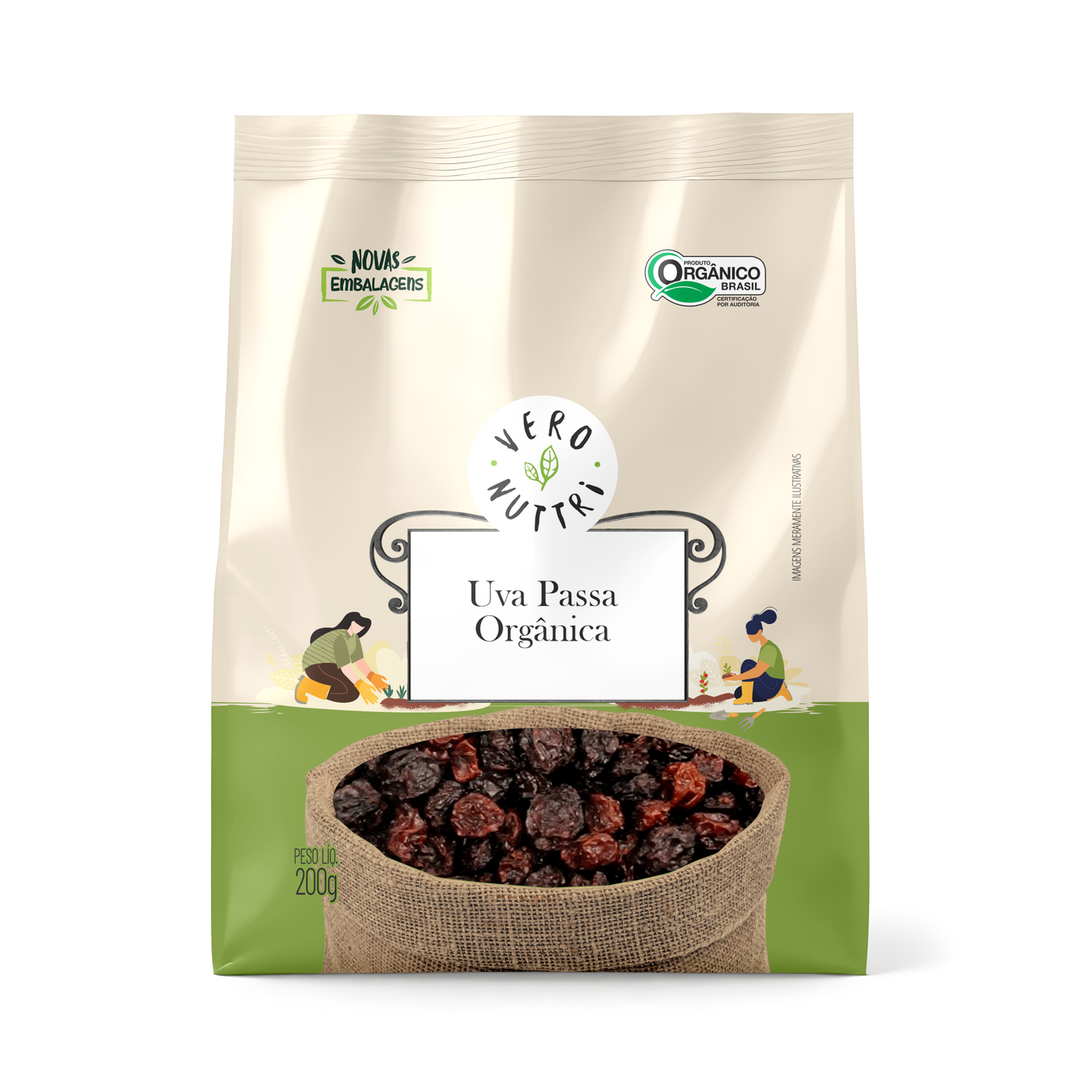Uva Passa Organica 200g Vero Nuttri