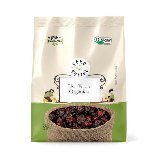 Uva Passa Organica 200g Vero Nuttri